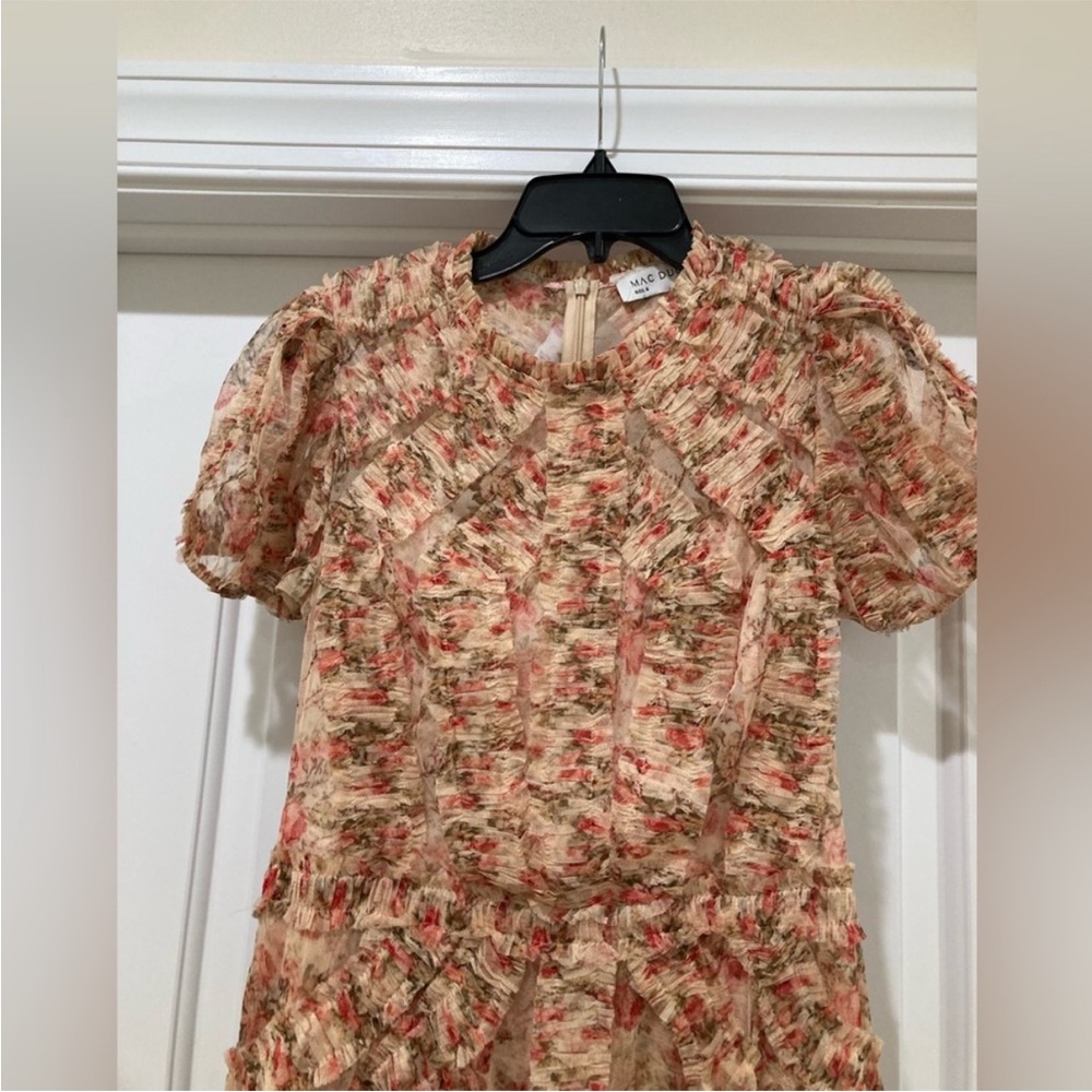 Mac Duggal Pink Floral Dress like new size 8 - Picture 6 of 8